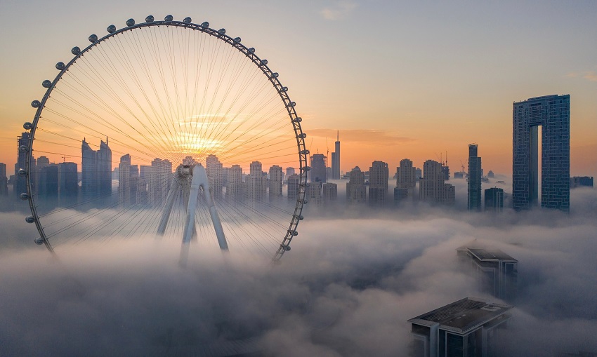 Ain Dubai observation wheel representing Entavise's UAE and GCC reach